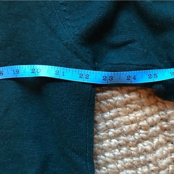 𝅺puritan vintage men’s L 100% lambswool sweater. Dark green/ forest green. - Picture 7 of 7
